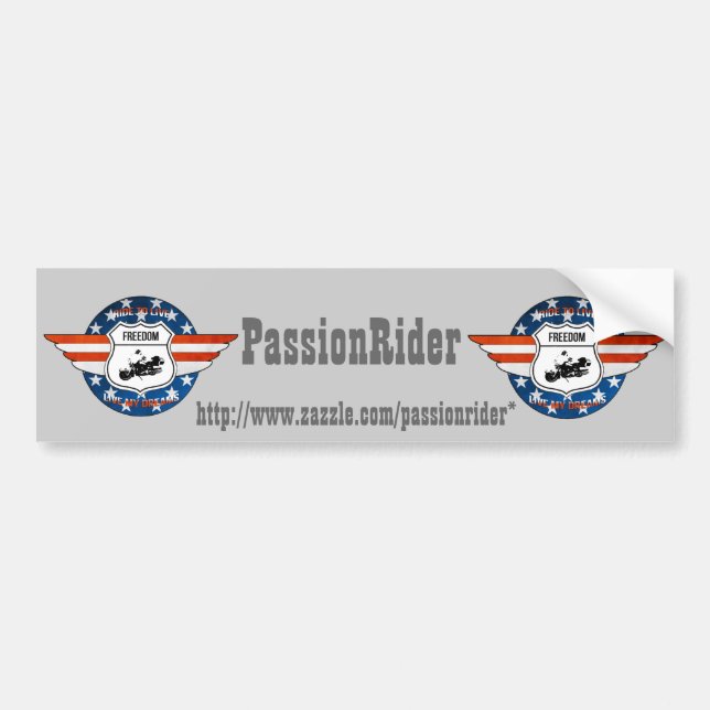 Autocollant voiture PassionRider Bildekal (Framsidan)