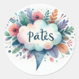 Autocollants ronds classiques (Pâtés) Runt Klistermärke