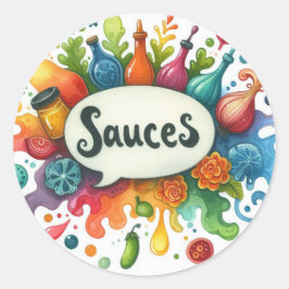 Autocollants ronds classiques runt klistermärke