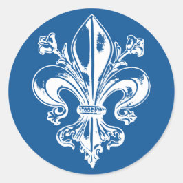 AutocollantX20 Fleur de lys français métal antique Runt Klistermärke