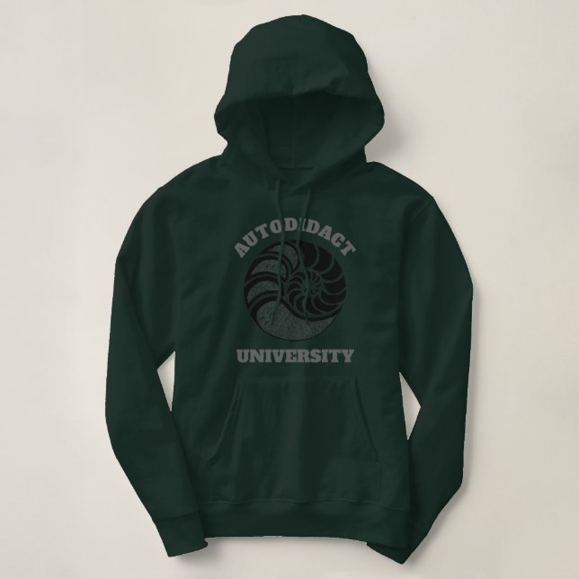 Autodidact University sweatshirt hoodie T Shirt (Design framsida)