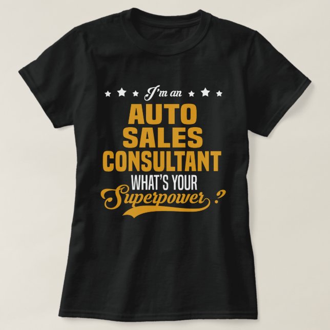 Autoförsäljningskonsult T Shirt (Design framsida)