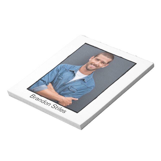 Autograf för Actor Pad | Klassiskt Retro Gräns Anteckningsblock (Roterad)