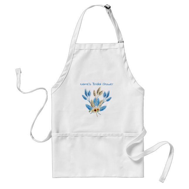 Autograf förkläde brud present bröllopsdusch (Framsidan)