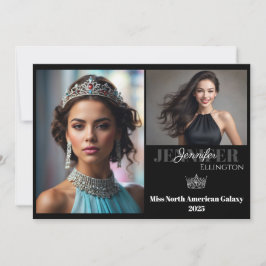 Autograf-komp för Gräns Skönhetstävling Essentials Inbjudningar