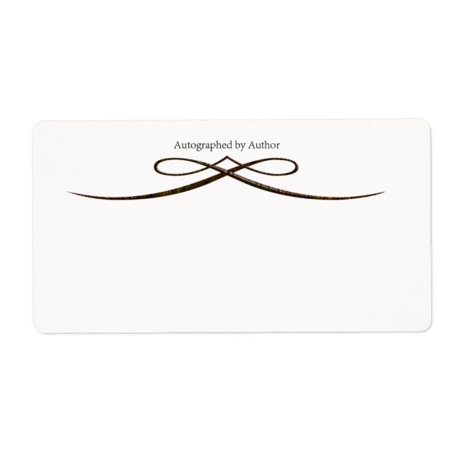 Autograferad av författarbokskylt fraktsedel (Framsidan)