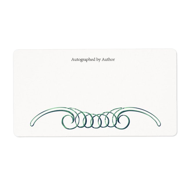 Autograferad av författarbokskylt fraktsedel (Framsidan)