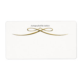 Autograferad av författarbokskylt fraktsedel