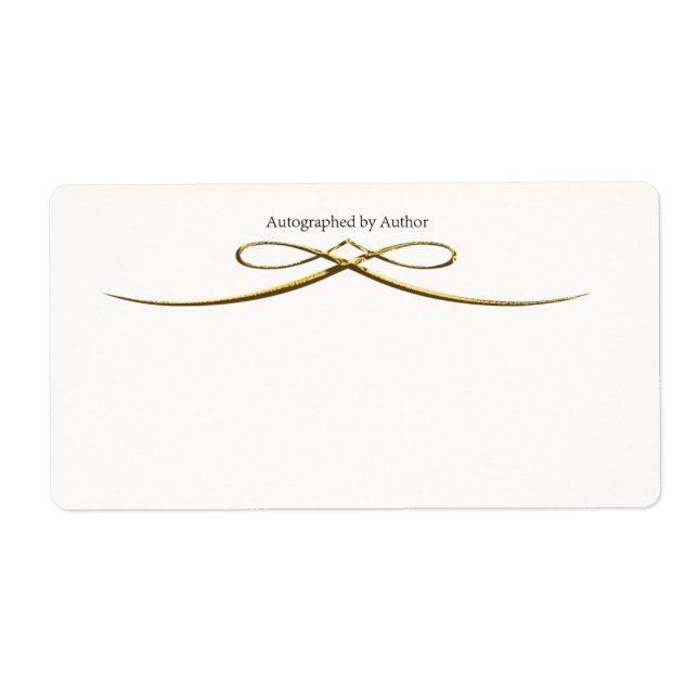 Autograferad av författarbokskylt fraktsedel (Framsidan)