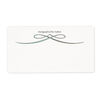 Autograferad av författarbokskylt fraktsedel