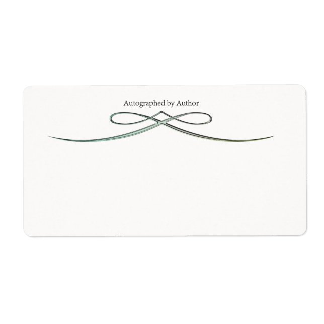 Autograferad av författarbokskylt fraktsedel (Framsidan)