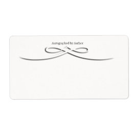 Autograferad av författarbokskylt fraktsedel