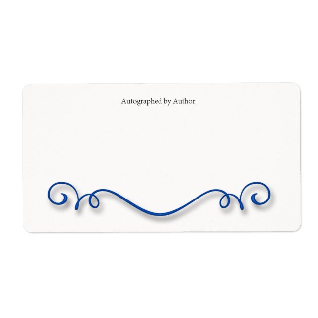 Autograferad av författarbokskylt fraktsedel (Framsidan)