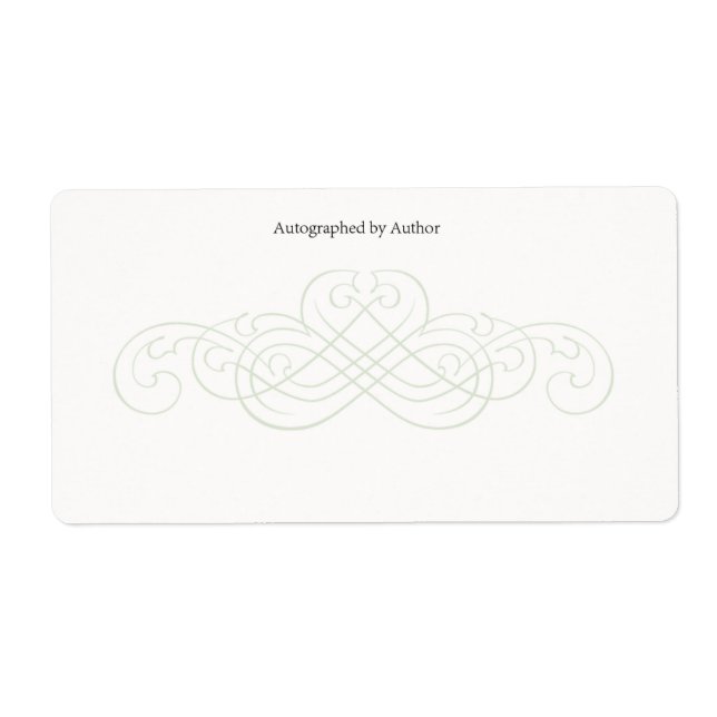 Autograferad av författarbokskylt fraktsedel (Framsidan)