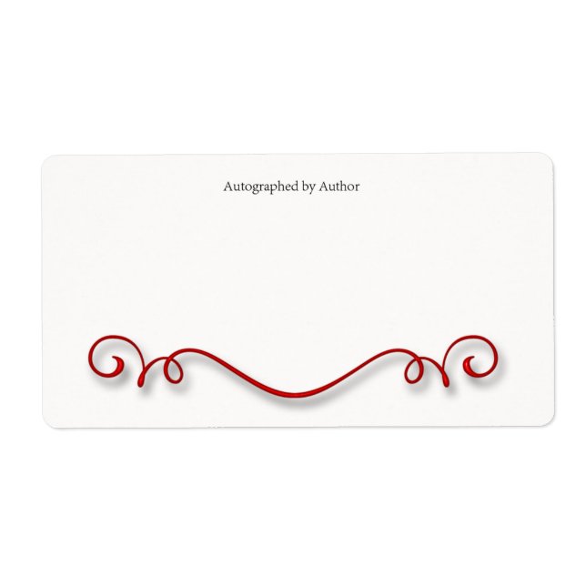 Autograferad av författarbokskylt fraktsedel (Framsidan)