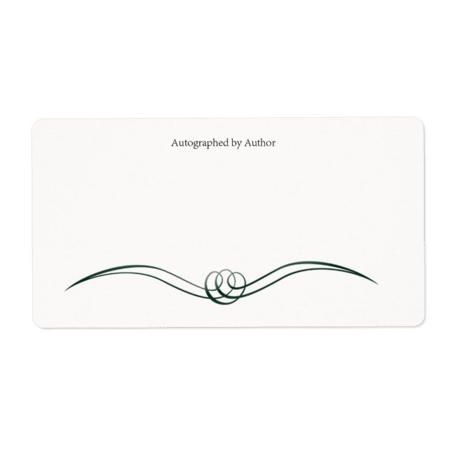 Autograferad av författarbokskylt fraktsedel (Framsidan)