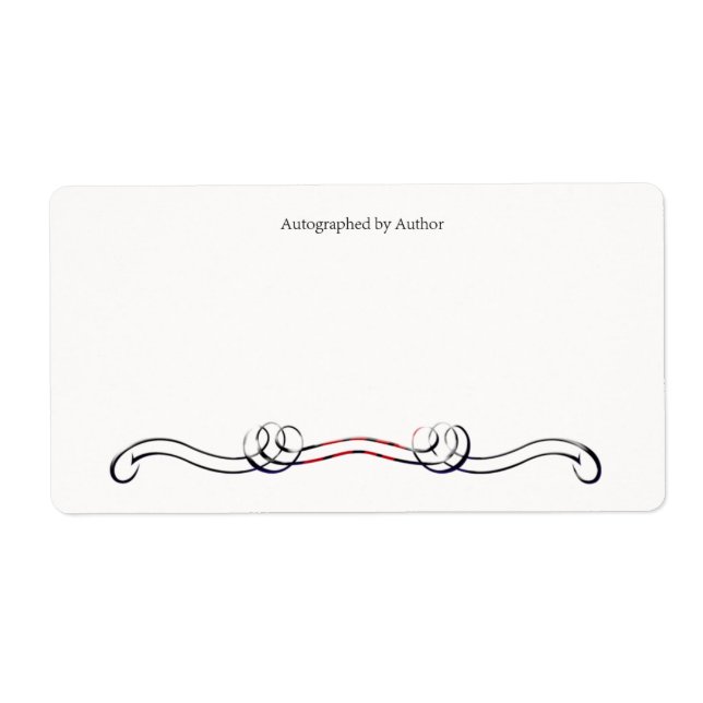 Autograferad av författarbokskylt fraktsedel (Framsidan)