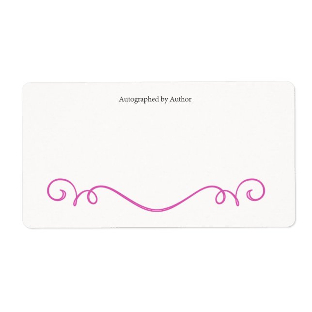 Autograferad av författarbokskylt fraktsedel (Framsidan)