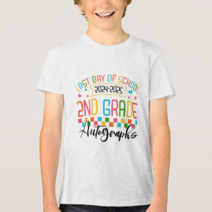 Autografi 2:a Klass-Studentfesten 2025, sista dage T Shirt