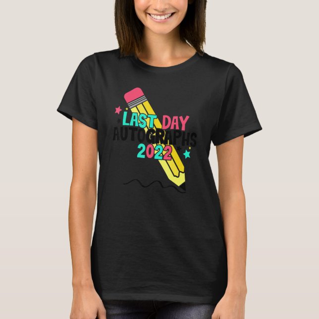 Autografier 2022 förra dagen t shirt (Framsida)
