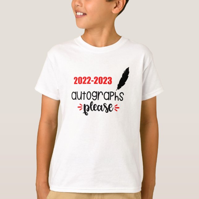 Autografier för 2022-2023. t shirt (Framsida)
