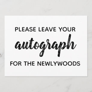 "autografier" i gästbok inbjudningar