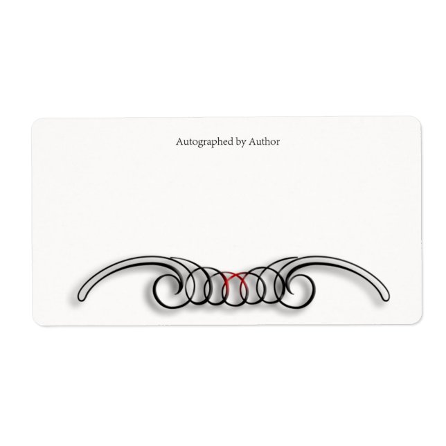 Autografisk av författarbokskylt fraktsedel (Framsidan)