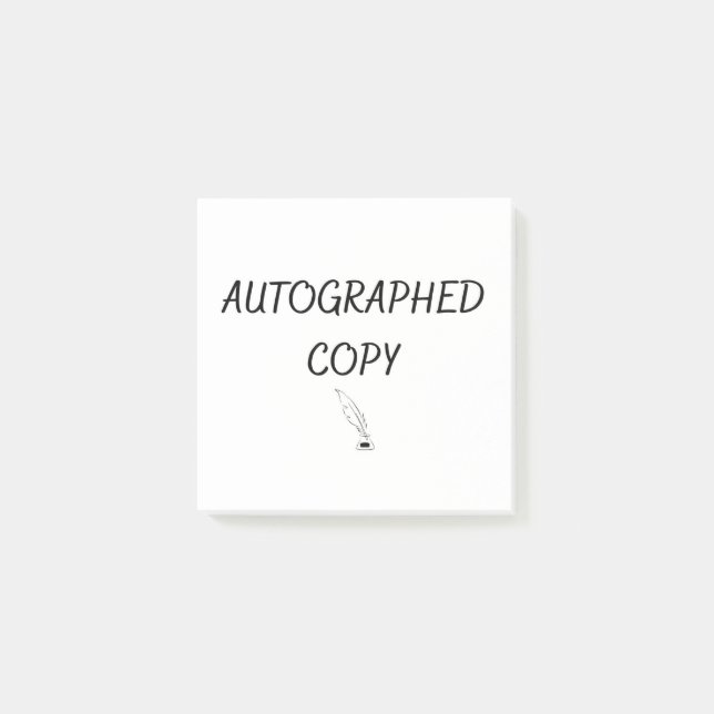 Autografisk kopia post-it block (Framsida)