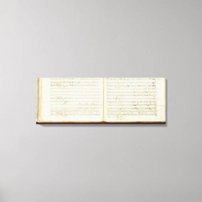 Autografkopia av "Magic Flute" Canvastryck (Framsida)