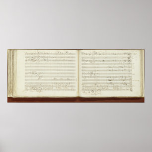 Autografkopia av "Magic Flute" Poster