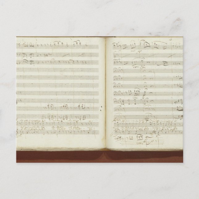 Autografkopia av "Magic Flute" Vykort (Framsida)