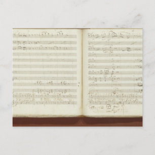 Autografkopia av "Magic Flute" Vykort