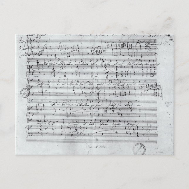 Autografpoäng för den ljugit Des Sangers Habe Vykort (Framsida)