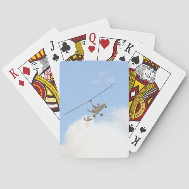 Autogyro under flygning casinokort (Baksidan)
