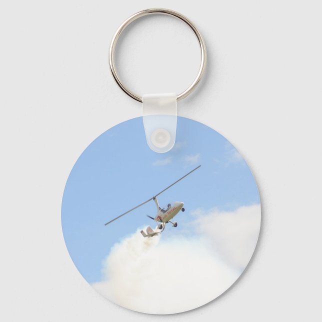 Autogyro under flygning nyckelring (Framsida)