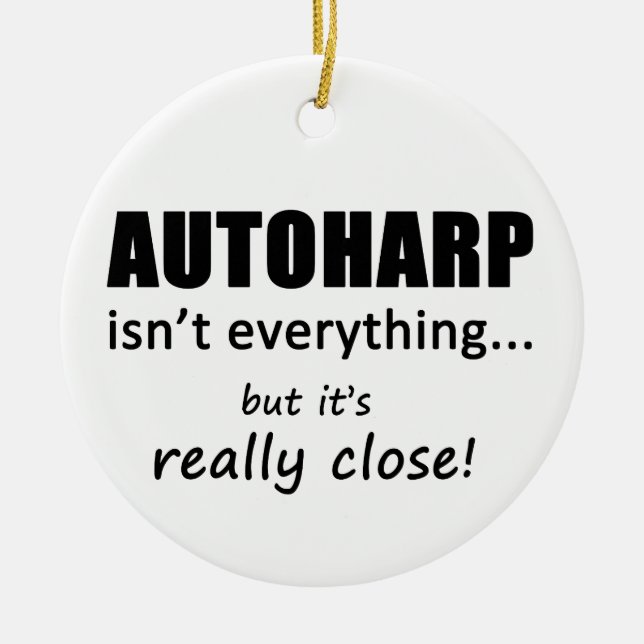 Autoharp är inte allt julgransprydnad keramik (Framsidan)