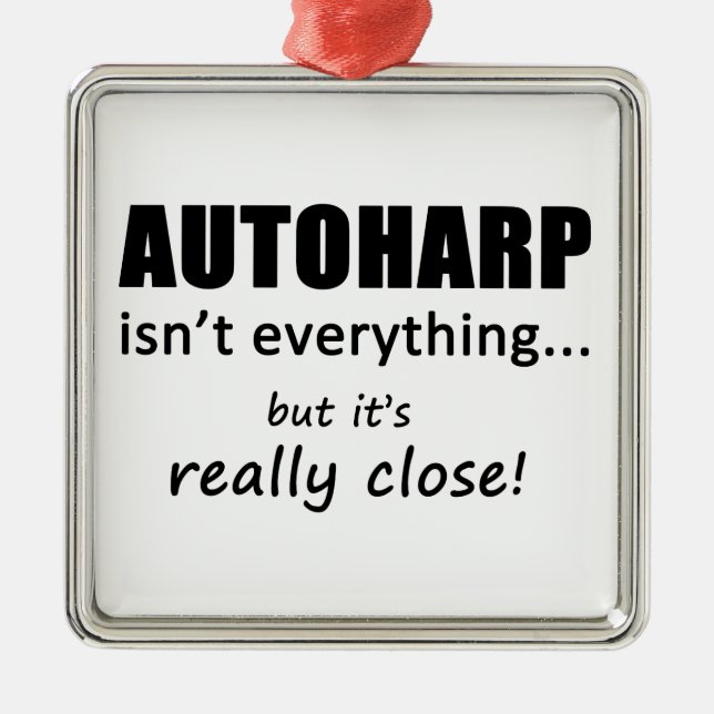 Autoharp är inte allt julgransprydnad metall (Framsidan)