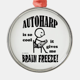Autoharp, Brain Freeze Julgransprydnad Metall