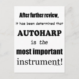 Autoharp, det viktigaste instrumentet vykort