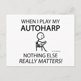 Autoharp Inget Annat Spelar Roll Vykort