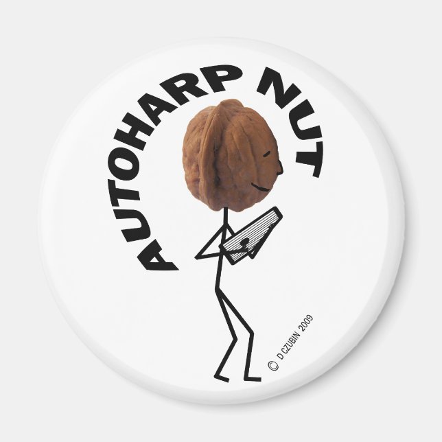 Autoharp Nöt Magnet (Framsidan)