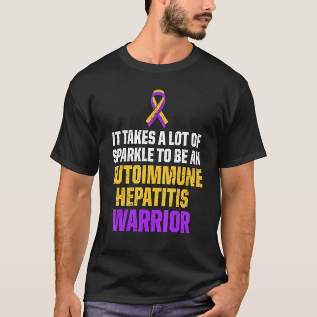 Autoimmun hepatit Survivor Warrior 11 T Shirt (Framsida)