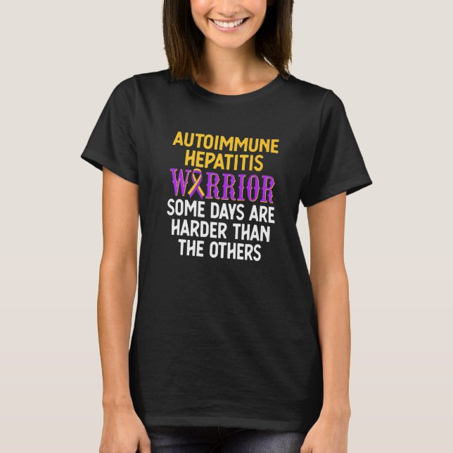 Autoimmun hepatit Survivor Warrior 15 T Shirt (Framsida)