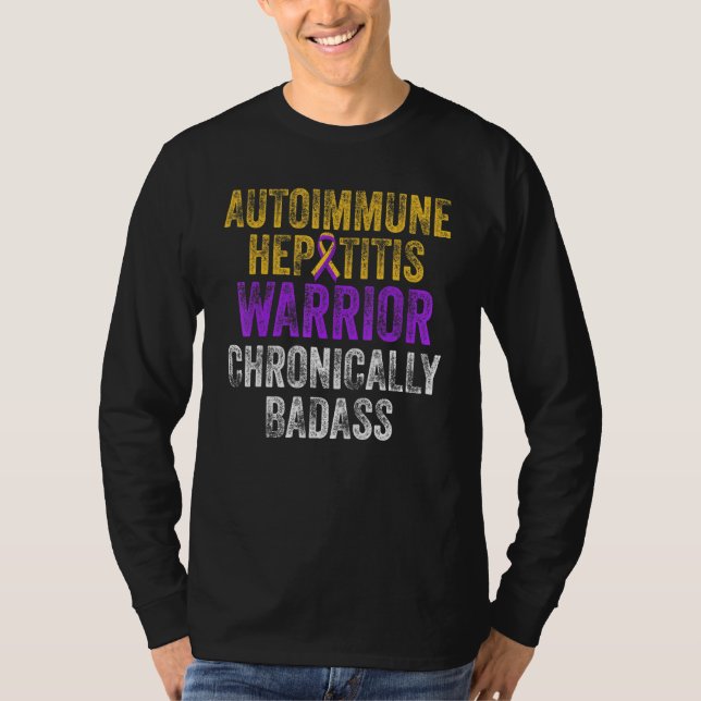 Autoimmun hepatit Survivor Warrior 2 T Shirt (Framsida)
