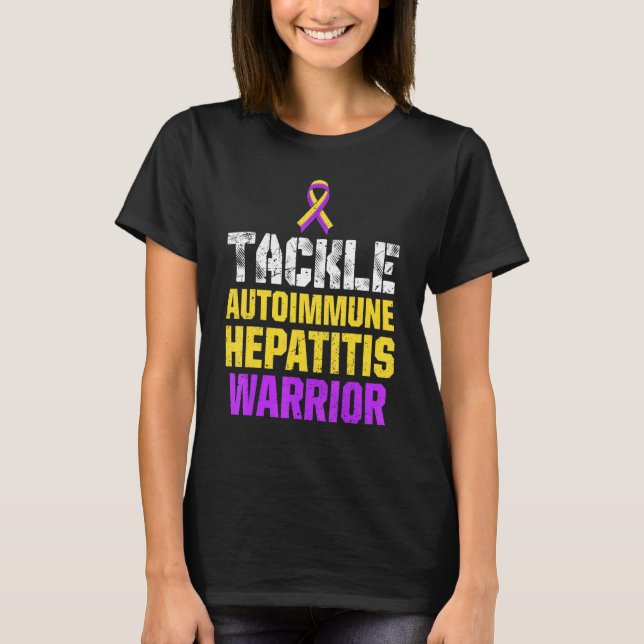 Autoimmun hepatit Survivor Warrior 31 T Shirt (Framsida)