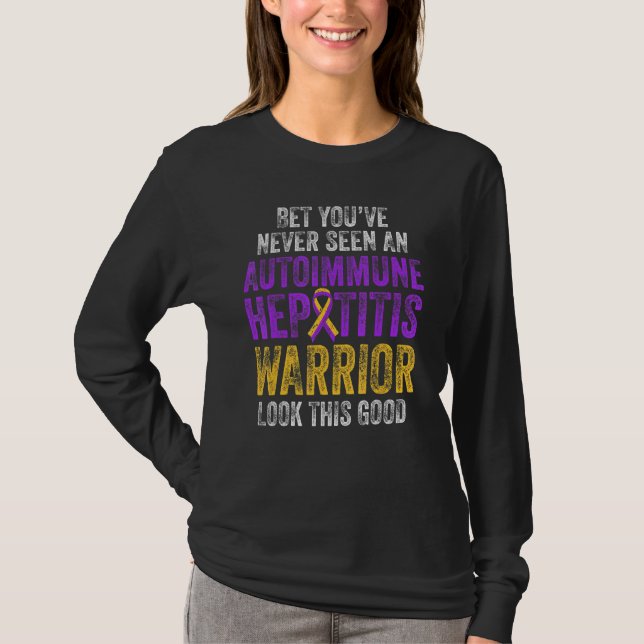 Autoimmun hepatit Survivor Warrior 3 T Shirt (Framsida)