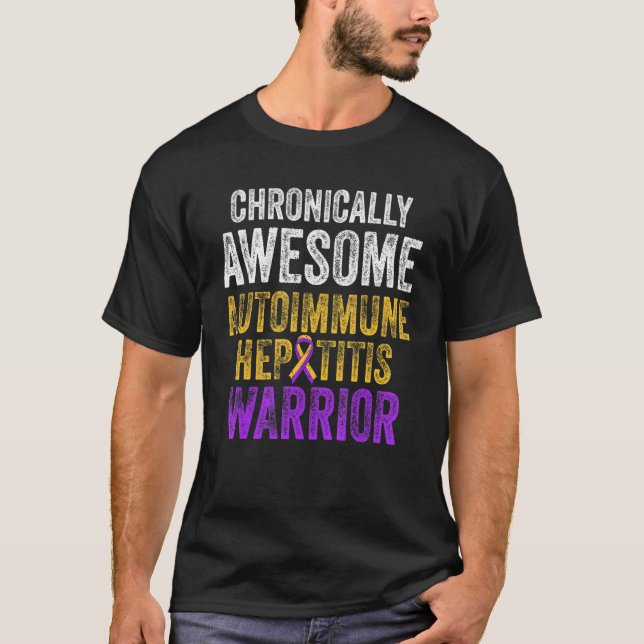 Autoimmun hepatit Survivor Warrior 8 T Shirt (Framsida)