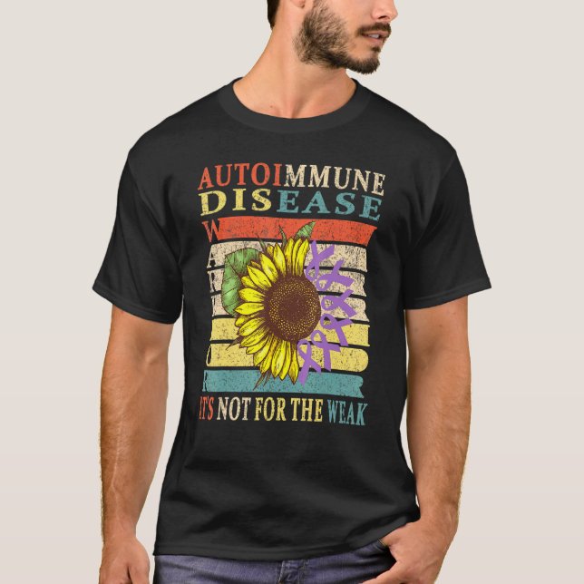 Autoimmun sjukdom Warrior 1 T Shirt (Framsida)