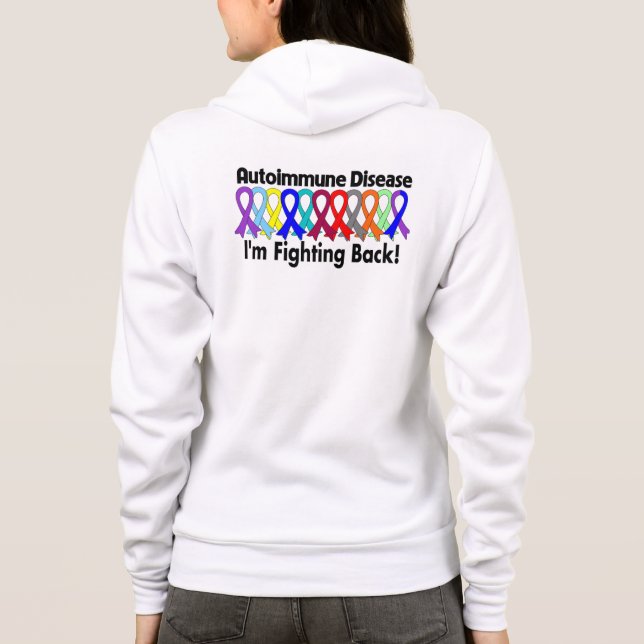 Autoimmune medvetenhet mig förmiddag som tillbaka tee shirt (Baksida)
