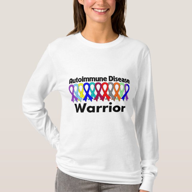 Autoimmune sjukdomkrigare t-shirt (Framsida)
